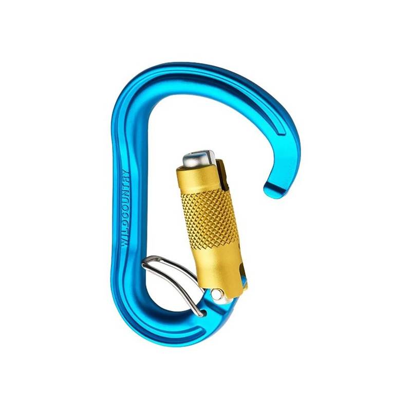 Carabiner Wild Country XENON HMS TRILOCK BELAY Blue/Yellow