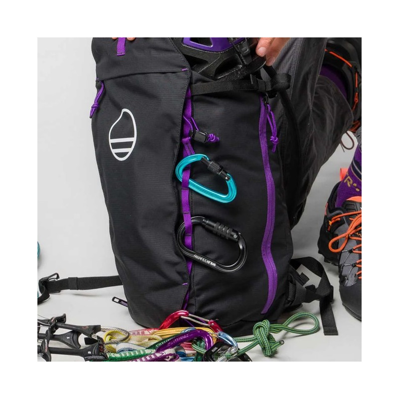 Karbinhake Wild Country WILD OVAL SCREWGATE Black