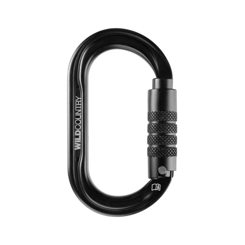 Mosquetão Wild Country WILD OVAL TRILOCK Black