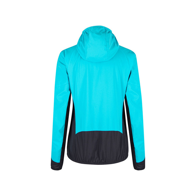 Jacket Montura RISE OCTA HOODED WOMAN Turquoise/