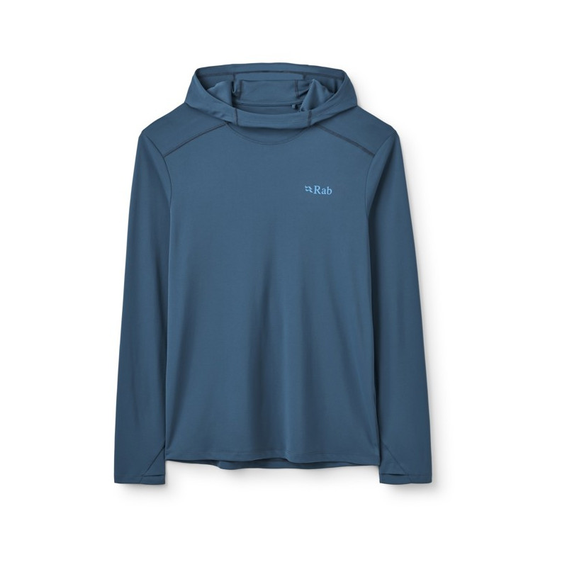 Felpa Rab FORCE HOODY Tempest Blue