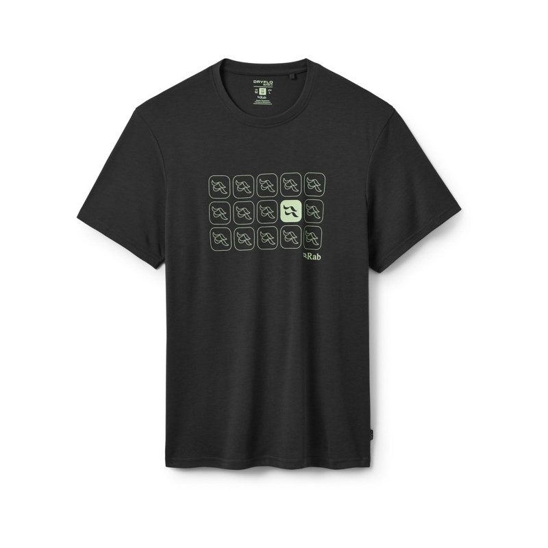 T-shirt Rab CRIMP REPEAT TEE Beluga