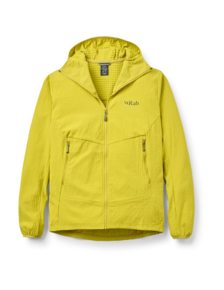 Polarfleece Rab QUANTRA PRO HOODY Dark Pollen
