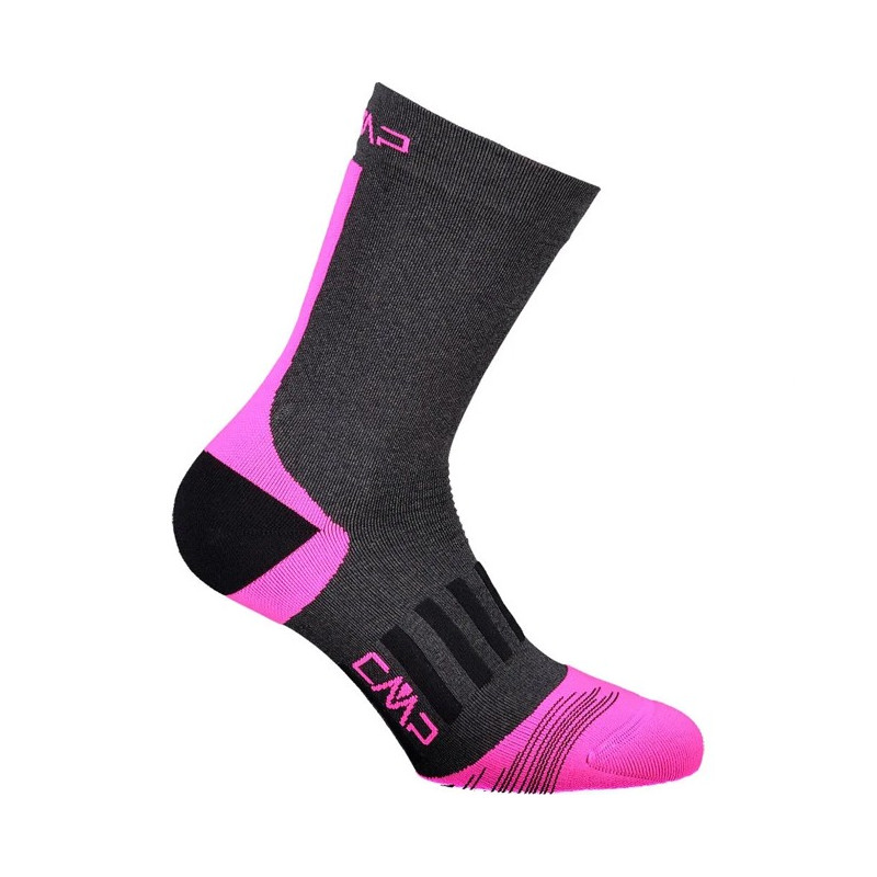 Meias Cmp TREKKING SOCKS WMN MICROLON MID Asphalt