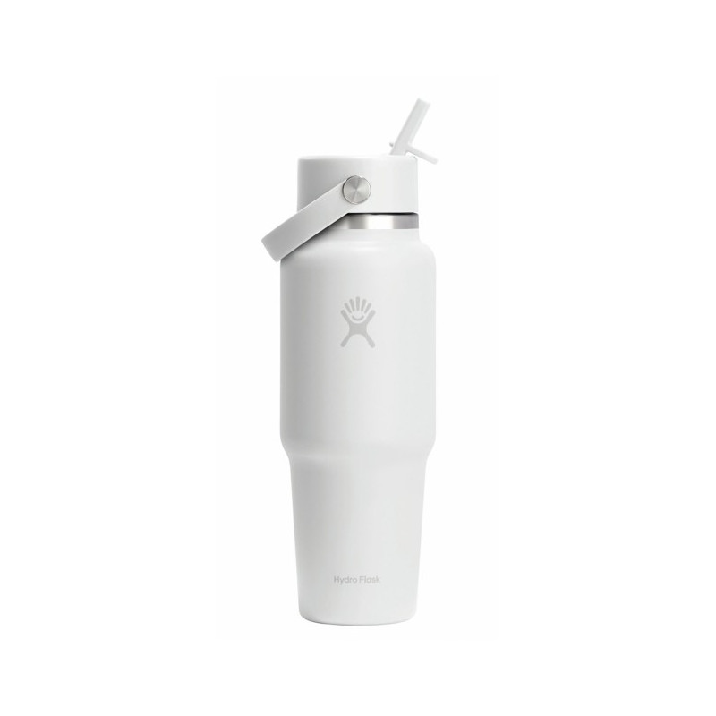 Garrafa Hydro Flask 24 OZ WIDE FLEX STR TRAVEL WHITE