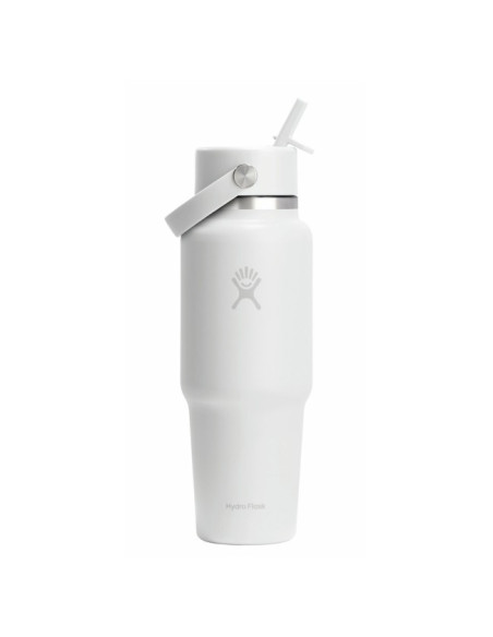 Bidon Hydro Flask 24 OZ WIDE FLEX STR TRAVEL WHITE
