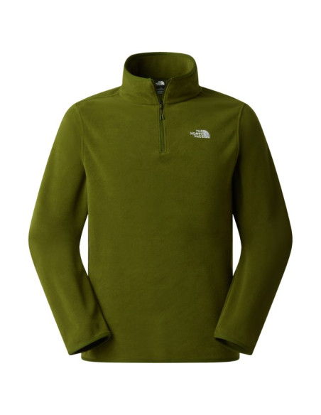 Pile The North Face M GLACIER 1/4 ZIP JKT Woodland Gr