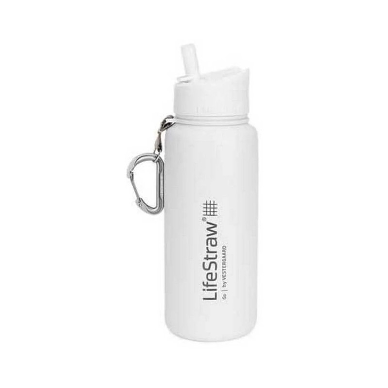Cantimplora Lifestraw Go Inox - White - Tritan renew