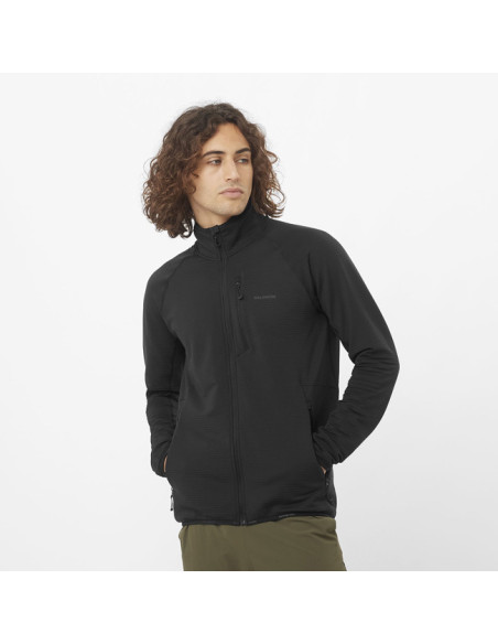 Pile Salomon SNTIAL LIGHTWARM FZ M DEEP BLACK