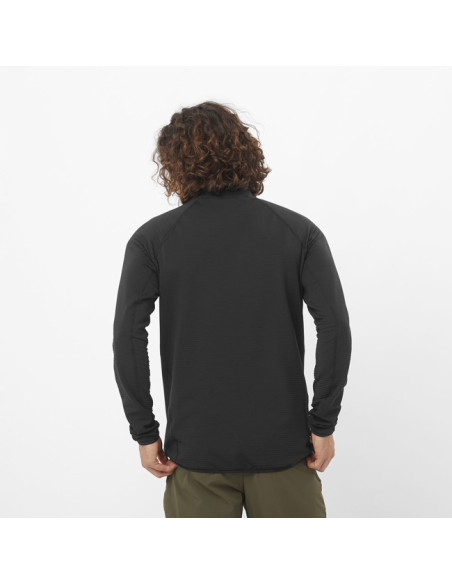 Pile Salomon SNTIAL LIGHTWARM FZ M DEEP BLACK