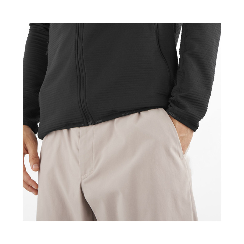 Fleece Salomon SNTIAL LIGHTWARM FZ M DEEP BLACK