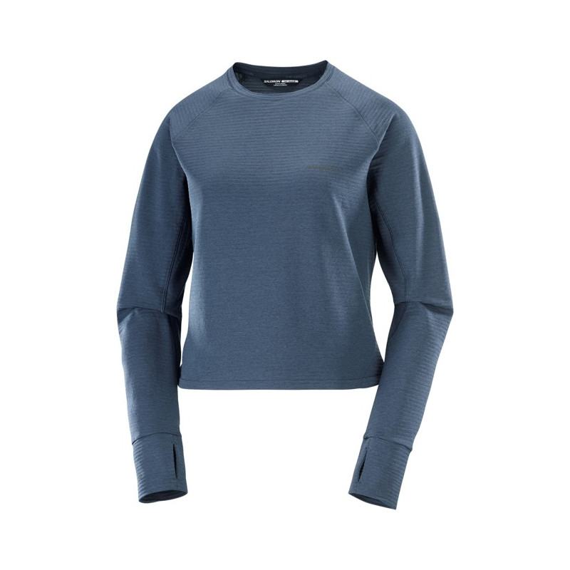 Fleece Salomon SNTIAL LIGHTWARM CN W Blue Nights