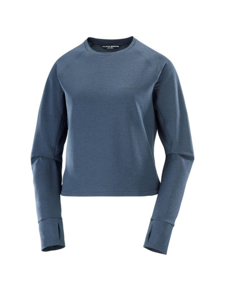 Polarfleece Salomon SNTIAL LIGHTWARM CN W Blue Nights