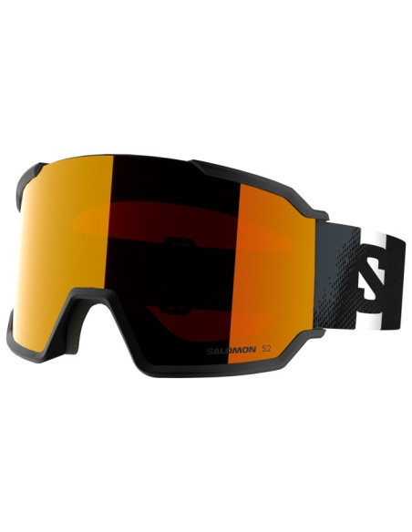 Brille Salomon S/VIEW 3 BLACK/Mid Red