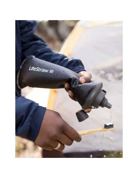 Láhev Lifestraw COLLAPSIBLE 1L DARK GRAY