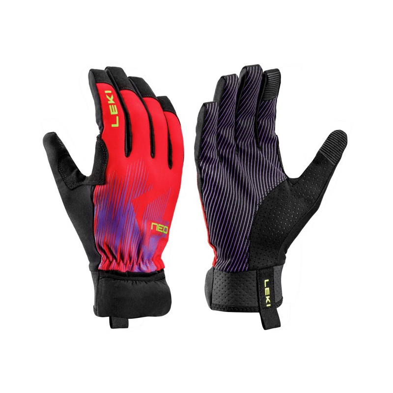 Luvas Leki NEOTRAIL STORM Red-Violet-Yellow
