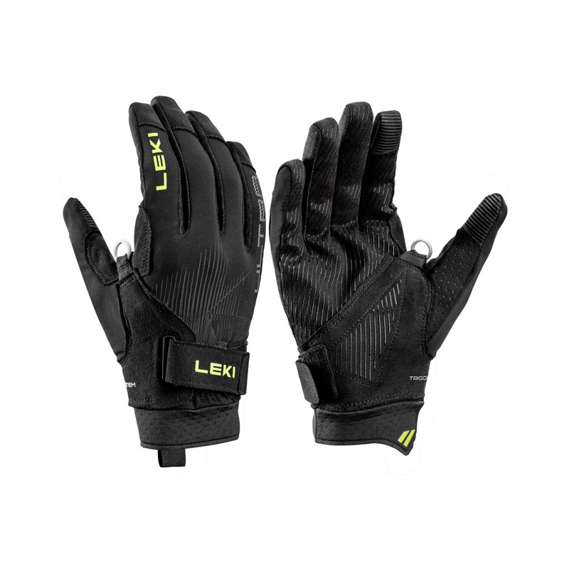 Luvas Leki ULTRATRAIL TR Black-Yellow