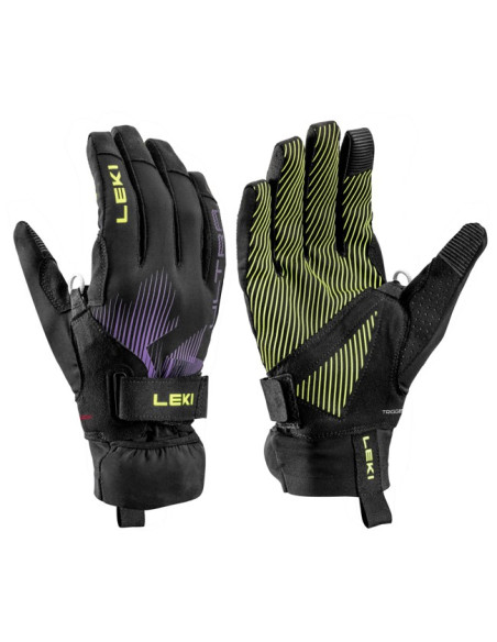 Handskar Leki ULTRATRAIL STORM TR Black-Yellow-Violet