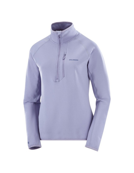 Fleece Salomon SNTIAL LIGHTWARM HZ W BLUE GRANITE