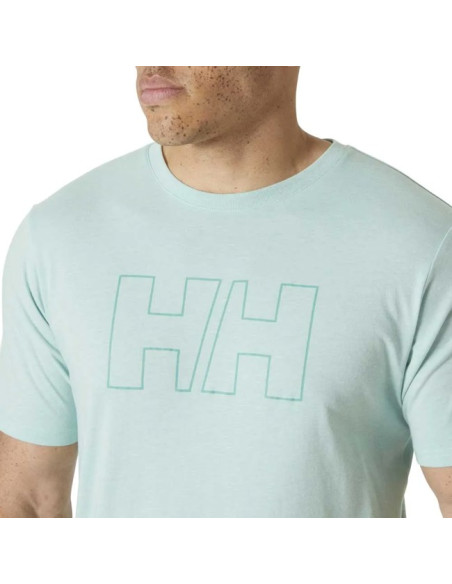 Maglietta Helly Hansen TECH LOGO T-SHIRT Lagoon