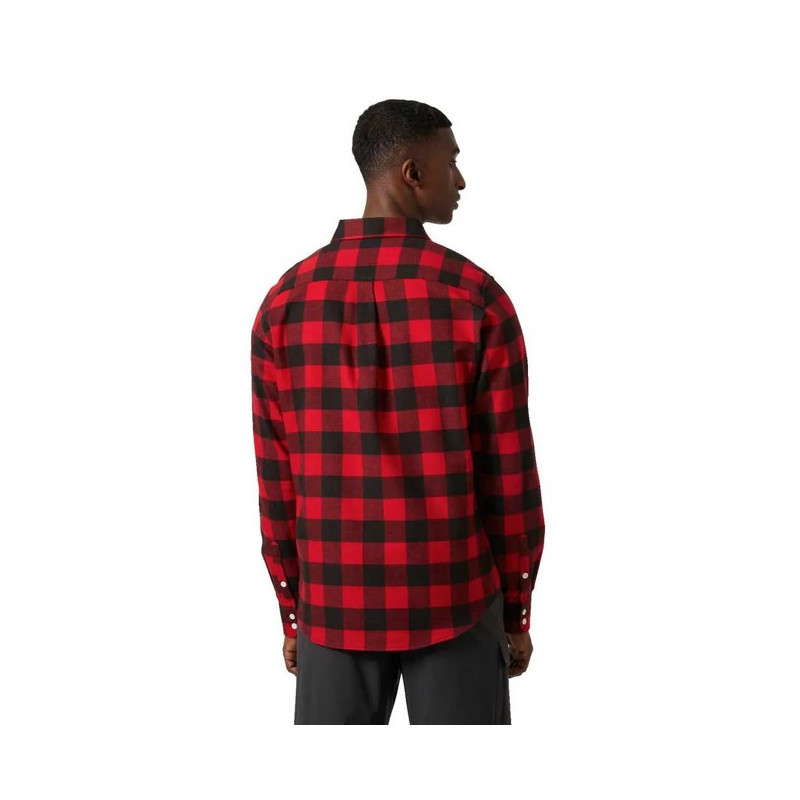Srajca Helly Hansen LOKKA ORGANIC FLANNEL LS SHIRT Red Buffa