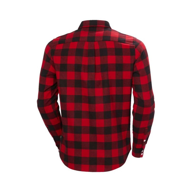 Srajca Helly Hansen LOKKA ORGANIC FLANNEL LS SHIRT Red Buffa