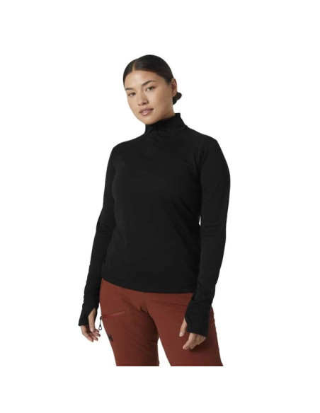Felpa Helly Hansen W LIFA TECH LITE 1/2 ZIP Black