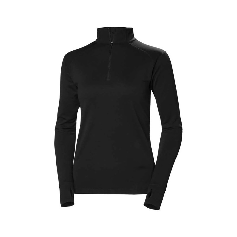 Felpa Helly Hansen W LIFA TECH LITE 1/2 ZIP Black