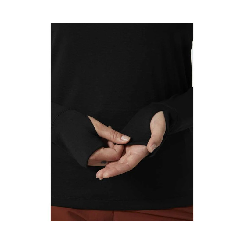 Sudadera Helly Hansen W LIFA TECH LITE 1/2 ZIP Black