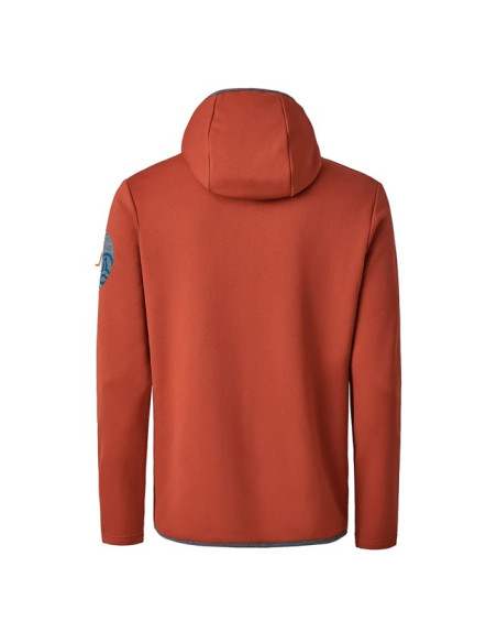 Camisola com capuz Ternua SPOT HOOD 1/2 ZIP M Deep Ginger