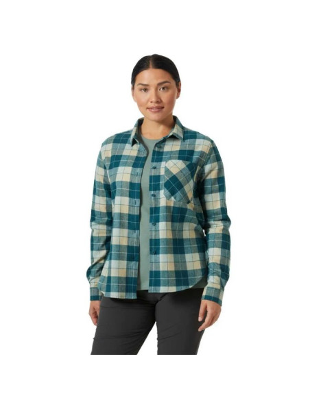 Srajca Helly Hansen LOKKA ORGANIC FLANNEL LS SHT Dark Cree