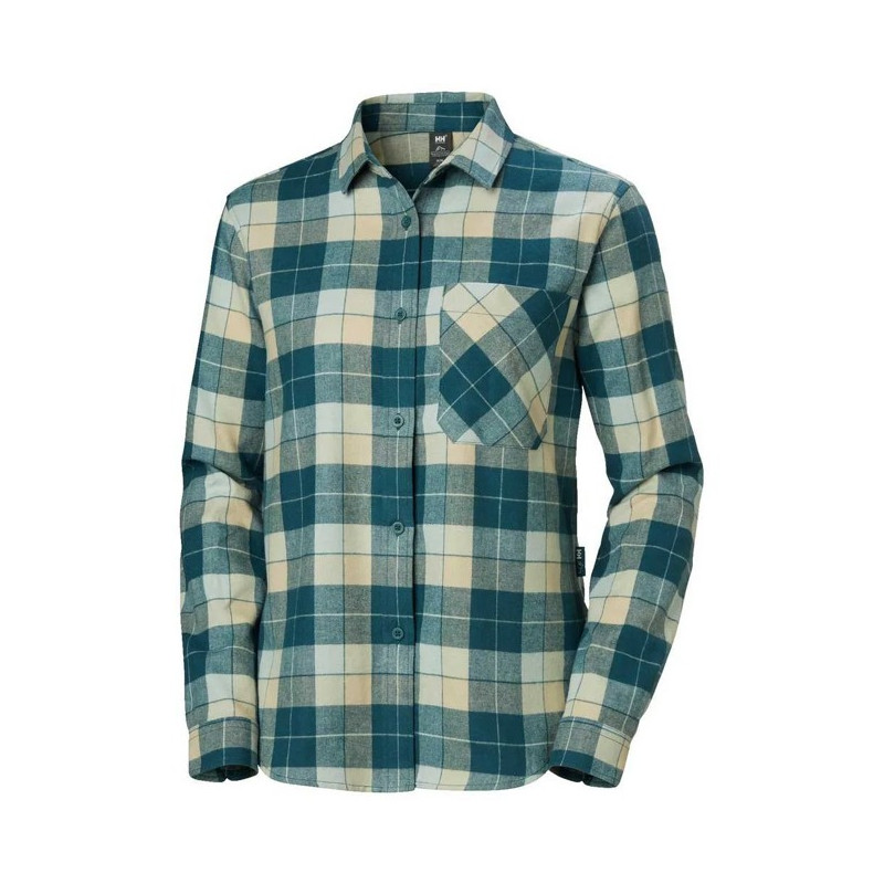 Srajca Helly Hansen LOKKA ORGANIC FLANNEL LS SHT Dark Cree
