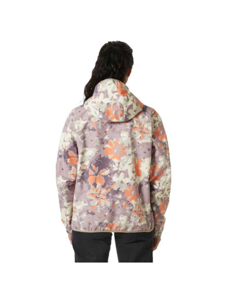 Bunda Helly Hansen W GRAPHIC RAIN JACKET Purple Clay