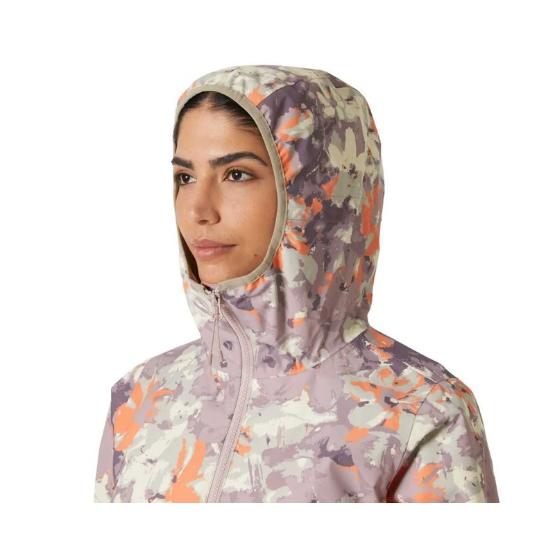 Jacket Helly Hansen W GRAPHIC RAIN Purple Clay