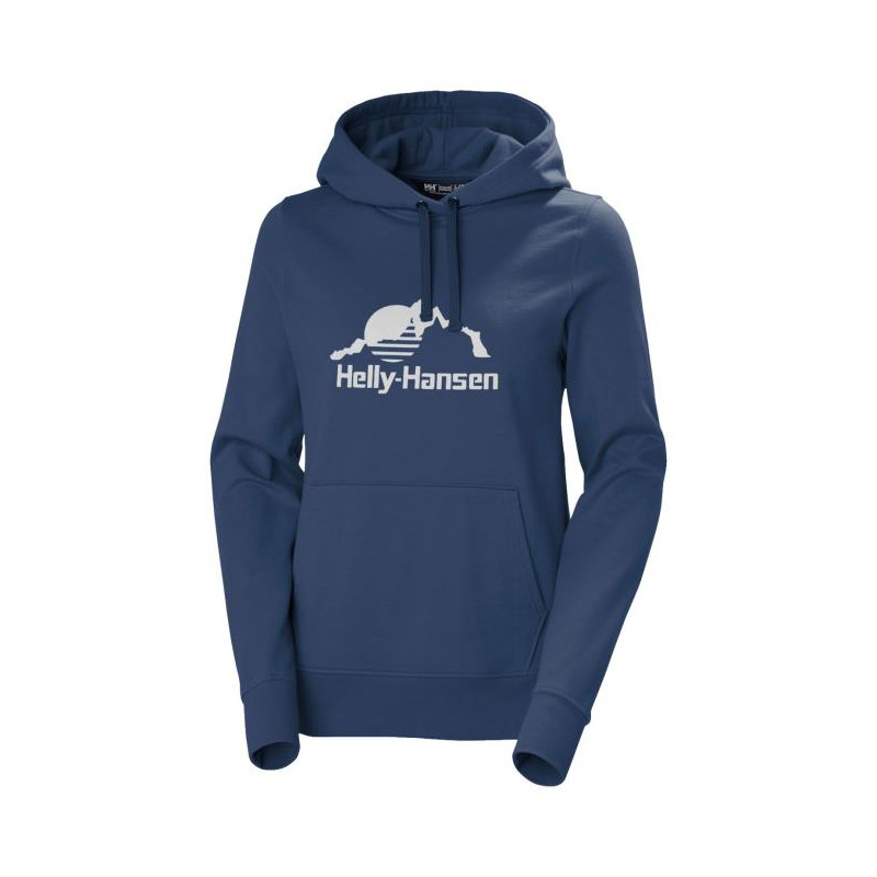Helly Hansen W NORD GRAPHIC PULLOVER HOODIE Ocean