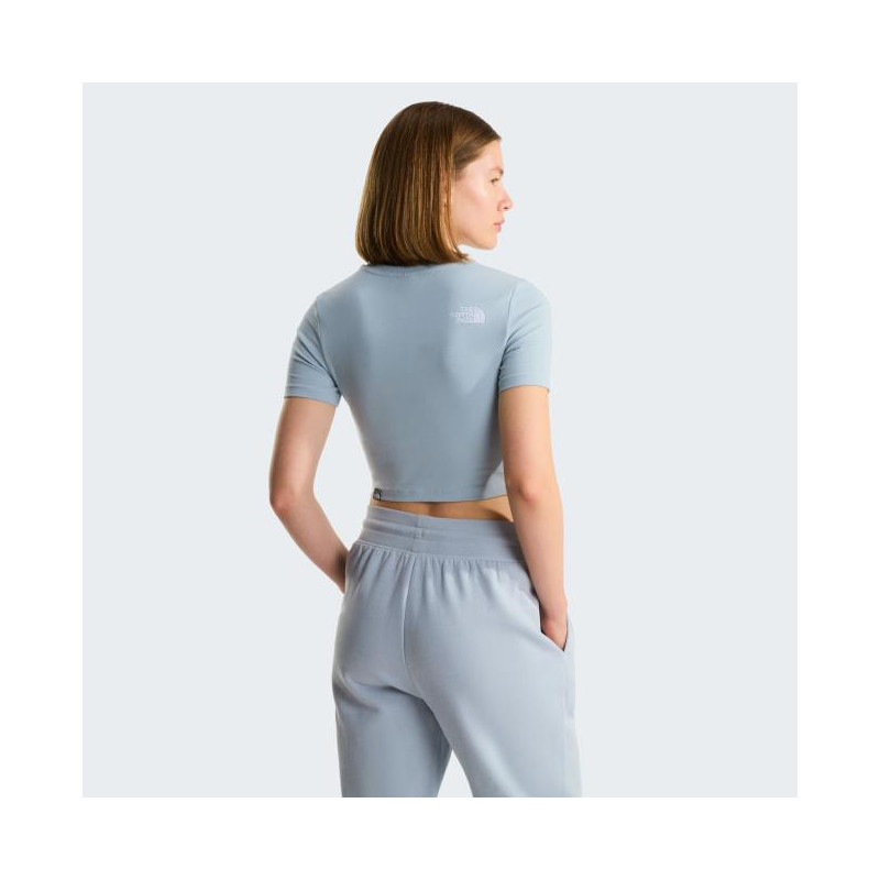 The North Face W ESSENTIAL CROPPED SLIM SS TE Frost Gre