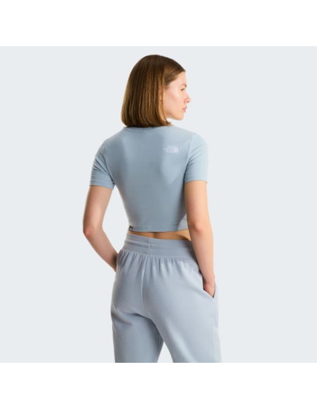 The North Face W ESSENTIAL CROPPED SLIM SS TE Frost Gre