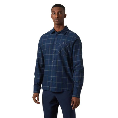 Paita Helly Hansen AKER FLANNEL LS SHIRT Ocean Sierra Plaid