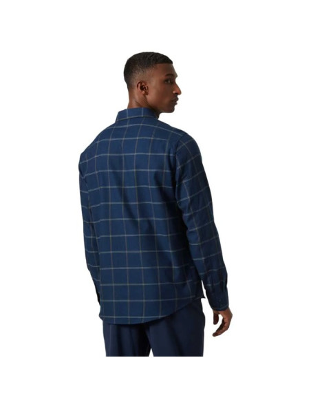Paita Helly Hansen AKER FLANNEL LS SHIRT Ocean Sierra Plaid
