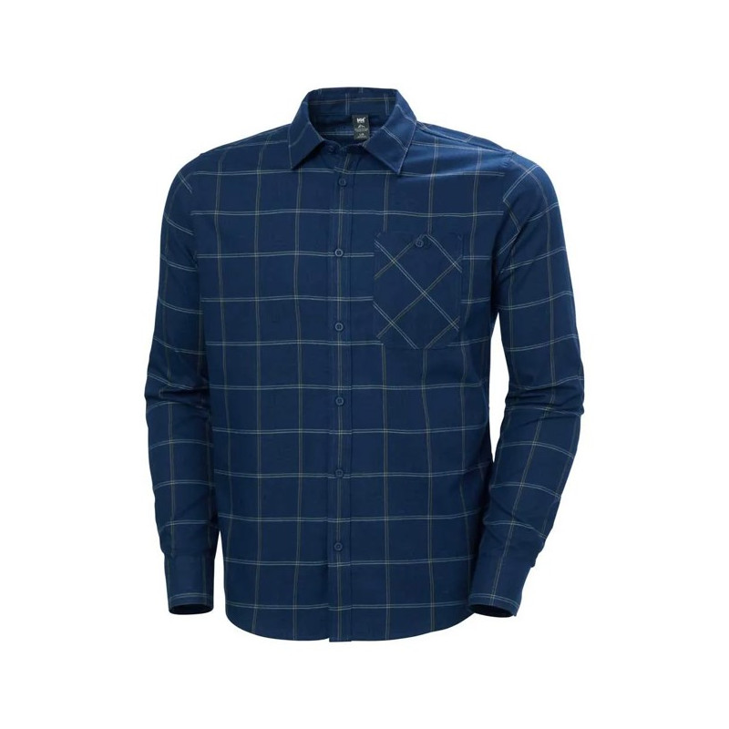 Ing Helly Hansen AKER FLANNEL LS SHIRT Ocean Sierra Plaid