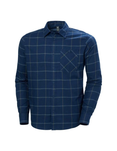 Ing Helly Hansen AKER FLANNEL LS SHIRT Ocean Sierra Plaid
