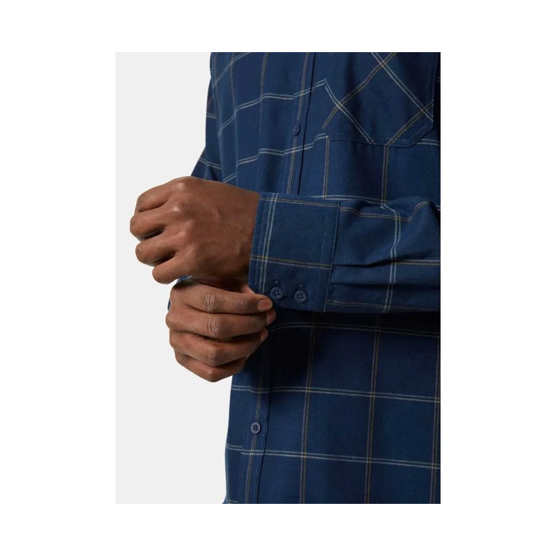 Ing Helly Hansen AKER FLANNEL LS SHIRT Ocean Sierra Plaid