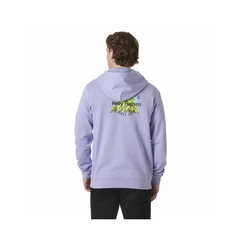 Sudadera Helly Hansen CORE GRAPHIC HOODIE Bright Lavende