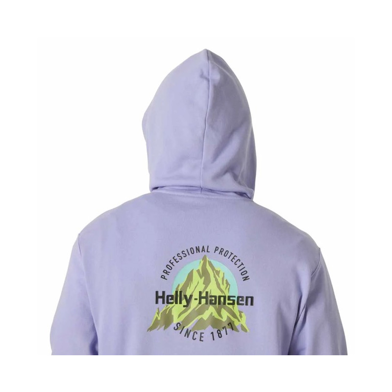 Pulóver Helly Hansen CORE GRAPHIC HOODIE Bright Lavende