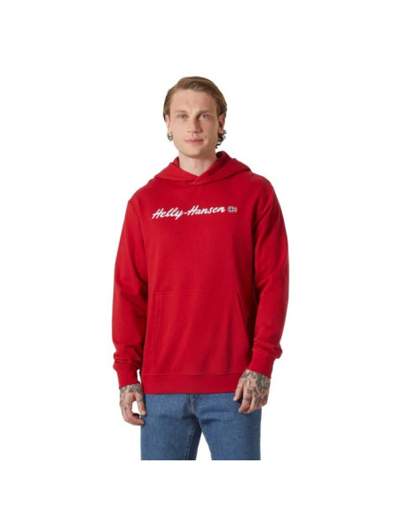 Pulóver Helly Hansen CORE GRAPHIC SWEAT HOODIE Red