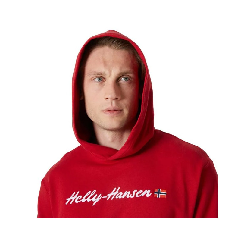 Bluza Helly Hansen CORE GRAPHIC SWEAT HOODIE Red