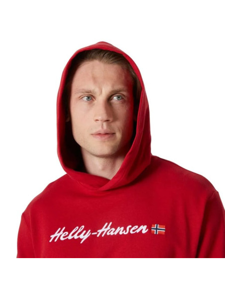 Pulóver Helly Hansen CORE GRAPHIC SWEAT HOODIE Red