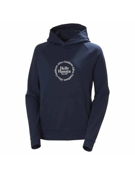 Camisola com capuz Helly Hansen CORE GRAPHIC HOODIE Navy