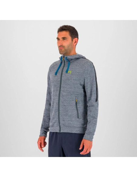 Pulóver Karpos EASYFRIZZ FULL-ZIP HOODIE Outer Space Me