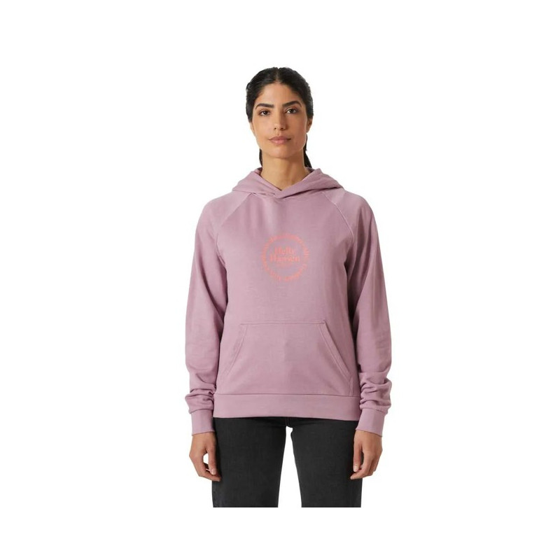 Bluza Helly Hansen CORE GRAPHIC HOODIE Purple Clay